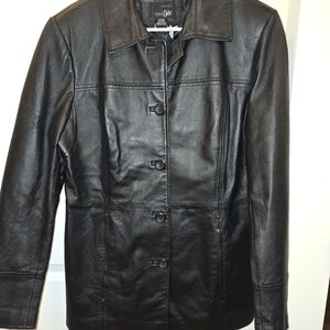 East 5th Black Leather Jacket